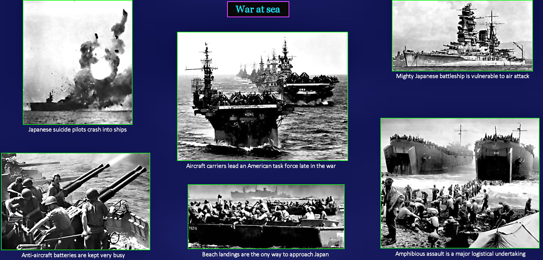 Aircraft dominate the Pacific War, 1940s